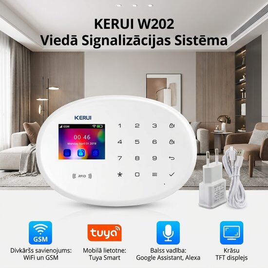 Bezvadu WiFi un GSM Signalizācijas Sistēma ar Kameru
