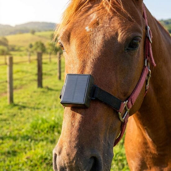 GPS izsekošanas ierīce lieliem dzīvniekiem ar saules bateriju IP65
