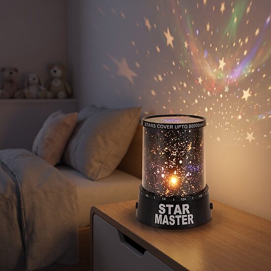 Bērnu naktslampiņa Zvaigžņu projektors - Star Master